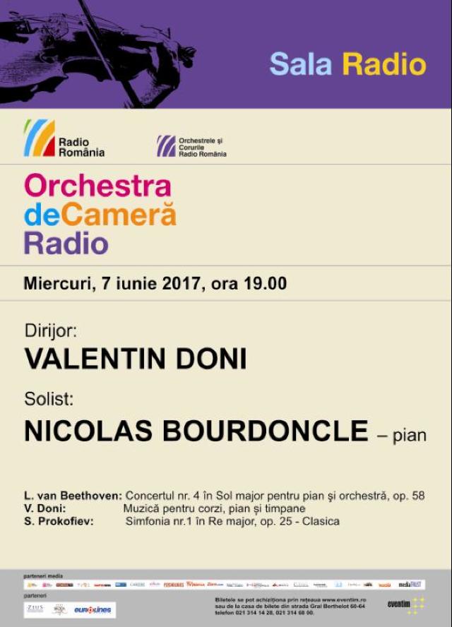 Dirijorul basarabean Valentin Doni se va afla la pupitrul Orchestrei de Cameră Radio România