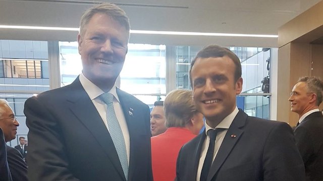 Klaus Iohannis și Emmanuel Macron, reuniune bilaterală la prima participare a președintelui francez la Consiliul European