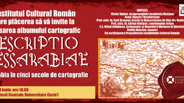 „Descriptio Bessarabiae” | 120 de hărți într-un atlas privind teritoriul Republicii Moldova