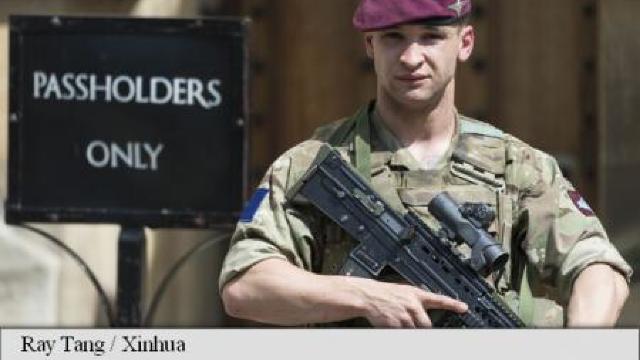 Marea Britanie | Sute de soldați, desfășurați pentru asigurarea securității în puncte strategice
