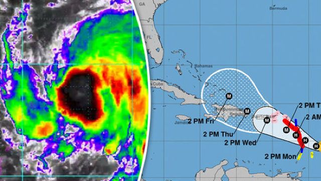 Uraganul Maria a ajuns în insula Dominica, din Caraibe
