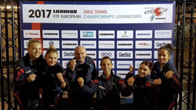 Tenis de masă | Echipa feminină a României a cucerit aurul la Europenele de la Luxemburg