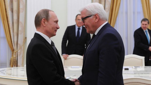 Frank-Walter Steinmeier s-a întâlnit cu Vladimir Putin, la Moscova