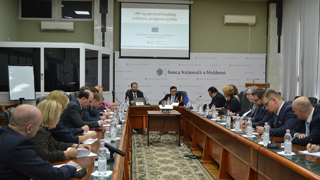 Ministrul Finanțelor și guvernatorul BNM au avut o ședință comună cu șefii misiunilor diplomatice din țările UE