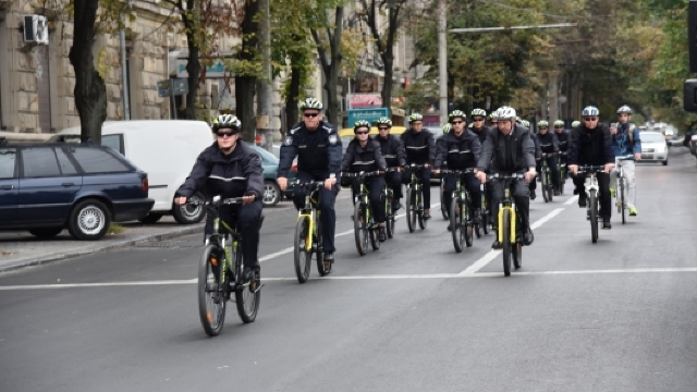 FOTO | INP a fost lansat Serviciul de patrulare pe biciclete