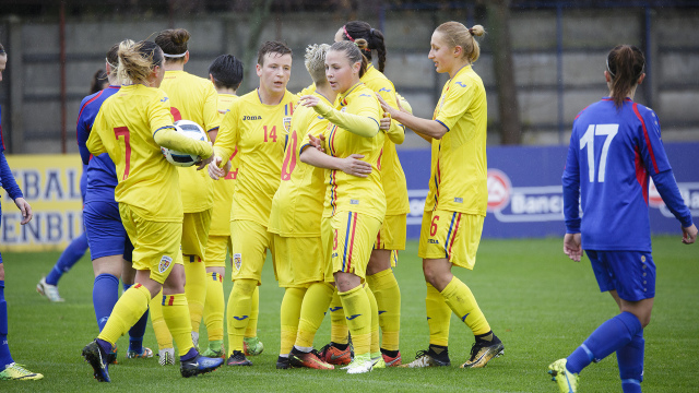 Naționala feminină de fotbal a R.Moldova a fost învinsă de România (VIDEO)