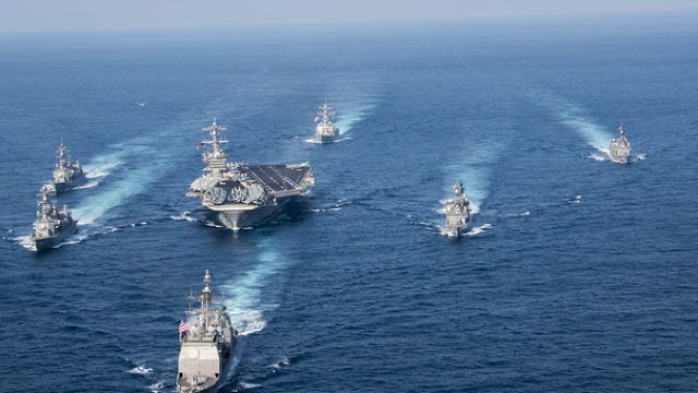 Trei portavioane americane vor efectua exerciții militare în apropierea Peninsulei Coreea