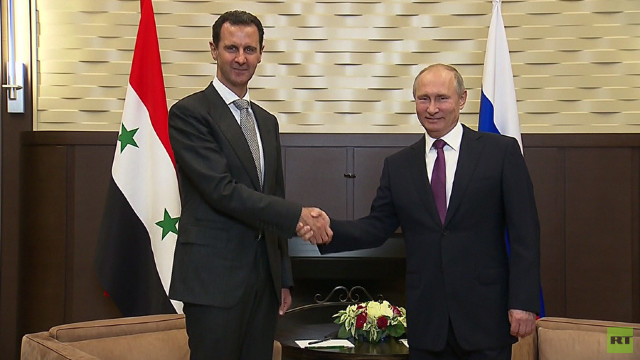 Putin s-a întâlnit cu Assad la Soci și l-a 'felicitat' pentru 'rezultatele' în lupta împotriva terorismului