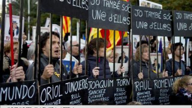 Catalonia | 750.000 de persoane au manifestat la Barcelona pentru eliberarea liderilor separatiști 
