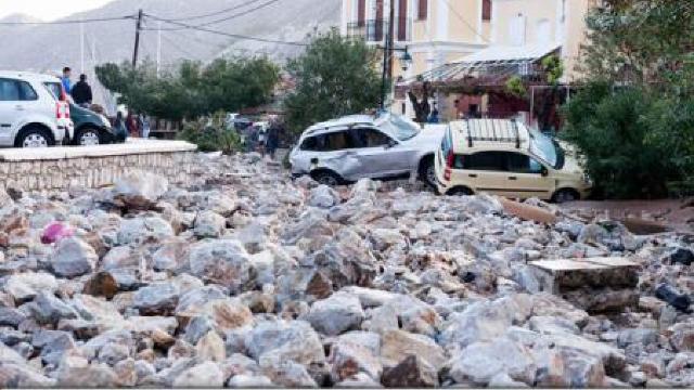 Grecia | Stare de urgență pe insula Symi în urma unei averse puternice