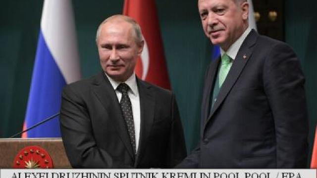 Erdogan și Putin anunță un nou summit la Soci, în Rusia, pentru rezolvarea conflictului sirian
