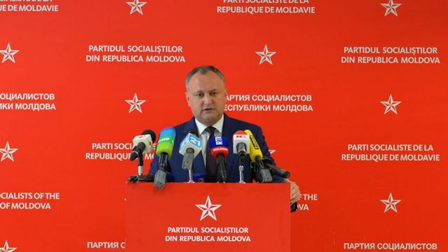 PSRM își cheamă susținătorii la Chișinău, pentru a-l susține pe Igor Dodon să instituie regim prezidențial