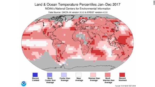 Anul 2017 a fost cel mai călduros înregistrat vreodată fără fenomenul El Niño
