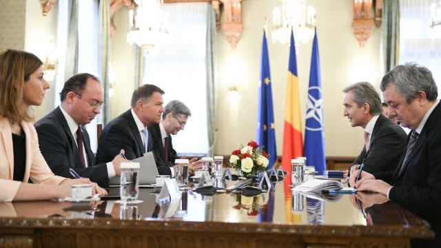 Președintele României, Klaus Iohannis, s-a întâlnit cu vicepremierul moldovean Iurie Leancă, la București