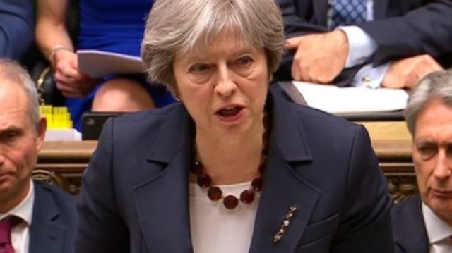 Theresa May avertizează că Marea Britanie „riscă să rămână în UE” dacă acordul pentru BREXIT nu este votat de Parlament