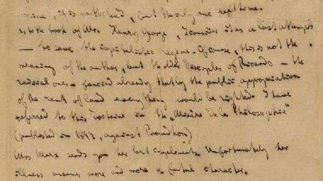 O scrisoare semnată de Karl Marx, vândută cu peste 53.000 de dolari la o licitație în SUA
