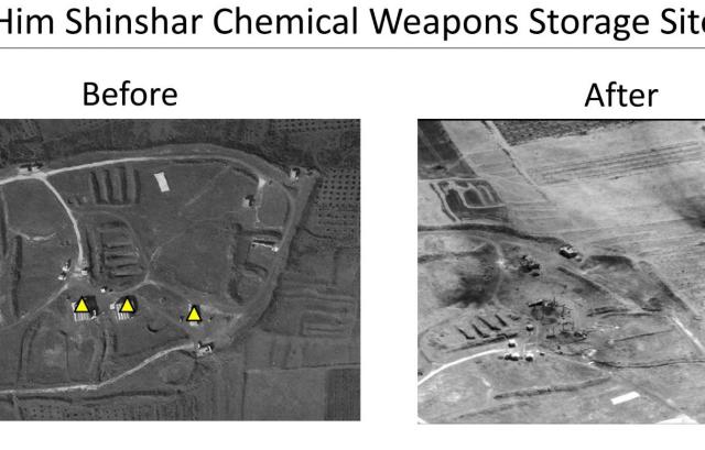 FOTO | Cum arată din satelit țintele atacului din Siria înainte și după raidurile occidentalilor