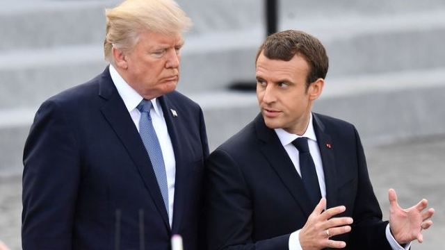 Trump l-a criticat dur pe Macron, după ce președintele francez a spus că NATO este în 