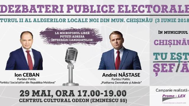 PROMO-LEX | Dezbatere publică electorală în contextul turului II al alegerilor locale noi din Chișinău