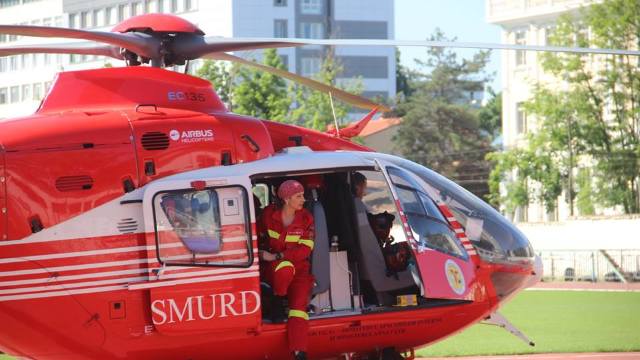 Operațiune aero - medicală SMURD pentru salvarea vieții unui bărbat din Cahul