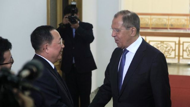Serghei Lavrov a fost primit pentru prima dată, de liderul nord-coreean Kim Jong Un la Phenian