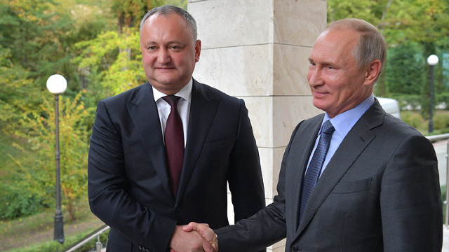 Igor Dodon merge luni în Rusia, la Soci, pentru a se întâlni din nou cu Vladimir Putin