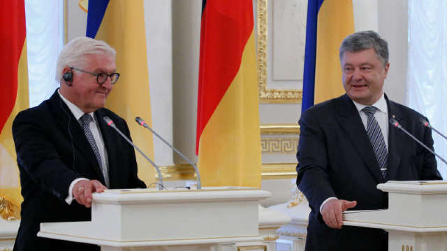 Președintele german sprijină integritatea teritorială a Ucrainei, aflat în vizită la Kiev

