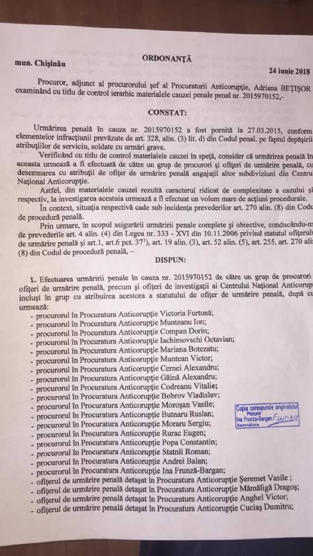 DOC | Dorin Chirtoacă susține că este „vânat” de 77 de procurori, ofițeri de urmărire penală și de investigație