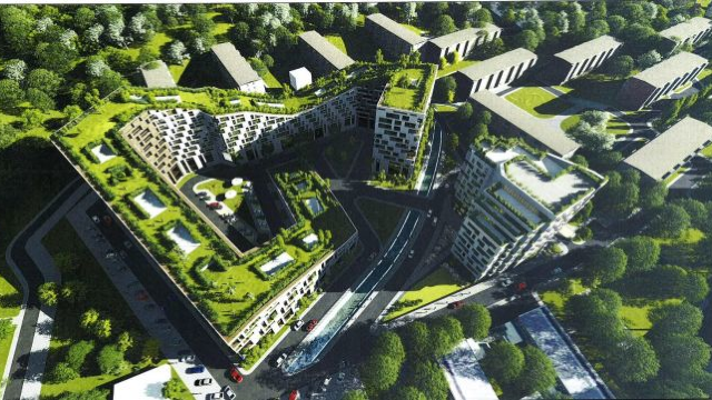 FOTO | În Chișinău ar putea apărea primul bloc de locuit cu un adevărat parc pe acoperiș, plus un penthouse