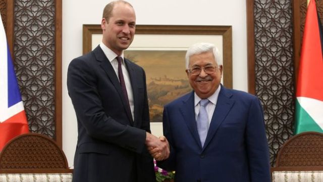 Președintele palestinian Mahmoud Abbas s-a întâlnit cu Prințul William la Ramallah

