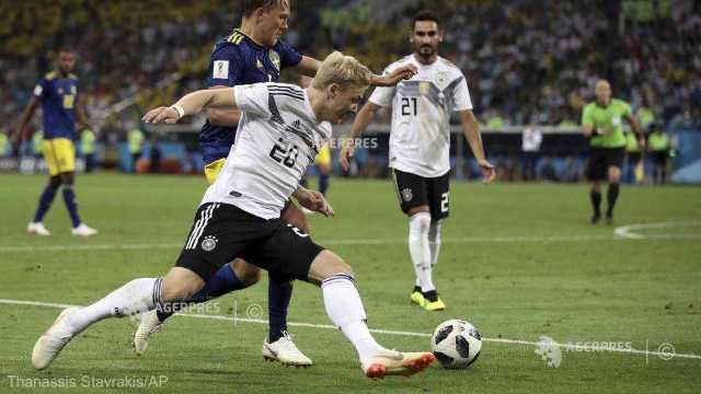 Fotbal - CM 2018 | Germania, victorie dramatică în fața Suediei, cu 2-1