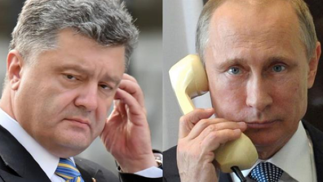 Vladimir Putin și Petro Poroșenko au discutat despre implementarea Acordului de la Minsk