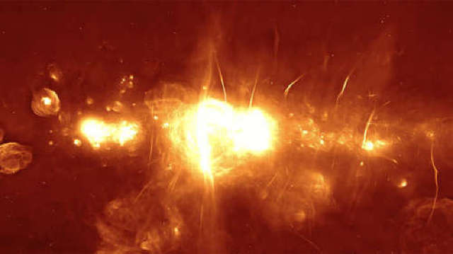 FOTO | Cea mai clară imagine cu centrul Căii Lactee, realizată cu 64 de antene au înregistrat