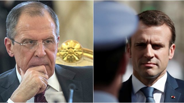 Conflictele din Siria și Ucraina, discutate la Palatul Elysee de Emmanuel Macron și Serghei Lavrov
