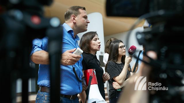 Andrei Năstase și Maia Sandu despre „protestele” susținătorilor lui Ilan Șor: adevăratul organizator este Vlad Plahotniuc