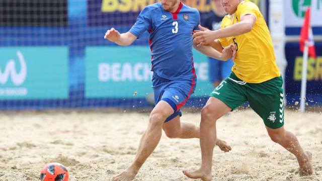 Fotbal pe plajă | R.Moldova – Lituania 4:1, la Campionatul European care se desfășoară la Moscova