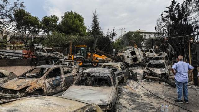 Autoritățile din Grecia au stabilit cauza incendiilor devastatoare din apropierea Atenei
