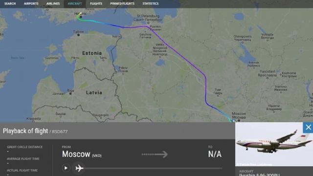 NY Times: Aeronava lui Putin a intrat ilegal în spațiul aerian al NATO
