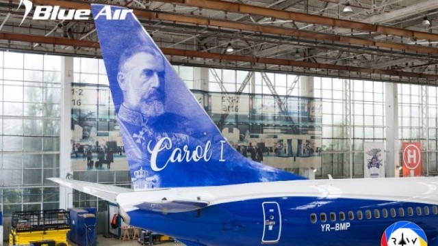 Centenarul Unirii | O aeronavă, personalizată cu portretul regelui Carol I