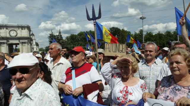 Protest anti-guvernamental convocat la Chișinău de Mișcarea de Rezistență Națională ACUM