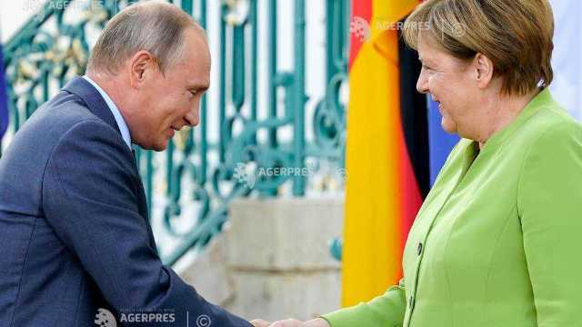 Angela Merkel a avut o întrevedere cu Vladimir Putin