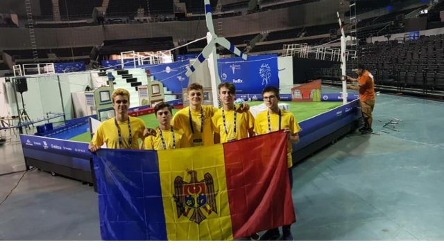 Naționala Moldovei de robotică a câștigat medalia de bronz la olimpiada mondială FIRST Global Challenge