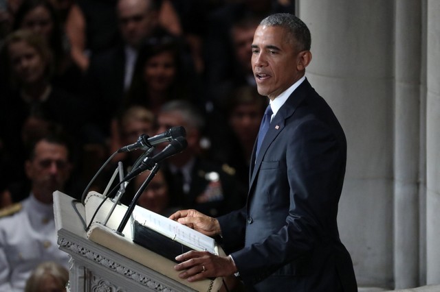 Ceremonie funerară la Washington, în memoria lui John McCain: Obama și Bush, dar fără Trump