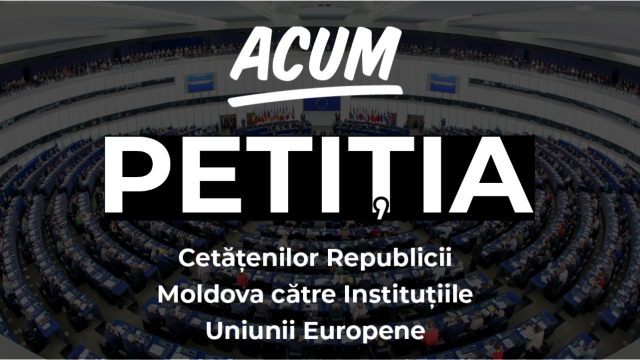 Mișcarea de Rezistență ACUM face o petiție către instituțiile europene în privința celor vinovați de furtul miliardului