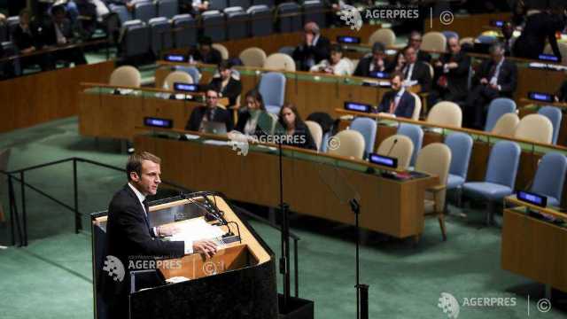 Macron la ONU: Criza iraniană nu poate fi redusă la o politică a sancțiunilor
