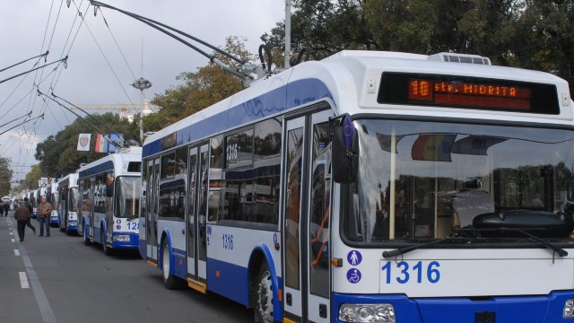 Două noi rute de troleibuz vor circula de luni în municipiul Chișinău