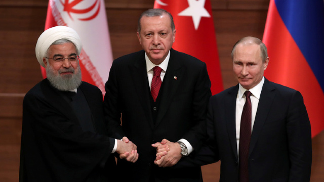 Iritați de Statele Unite, Rohani, Erdogan și Putin s-au întâlnit la Teheran pentru a decide soarta provinciei siriene Idlib 
