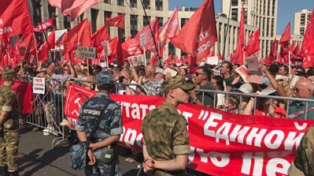Noi proteste față de reforma sistemului de pensii se desfășoară în Rusia