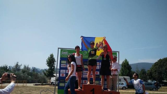 FOTO | Elena Iabanji, câștigătoarea R.Moldova la Supermaratonul de 24 de ore, a urcat pe podium la o competiție similară din Portugalia