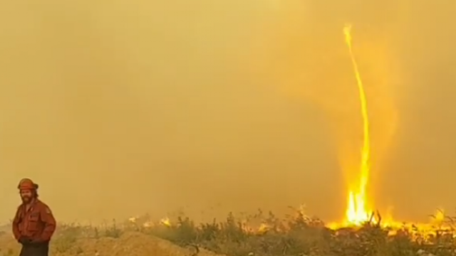 VIDEO | Pompieri canadieni se luptă cu o tornadă de foc. Imagini virale
